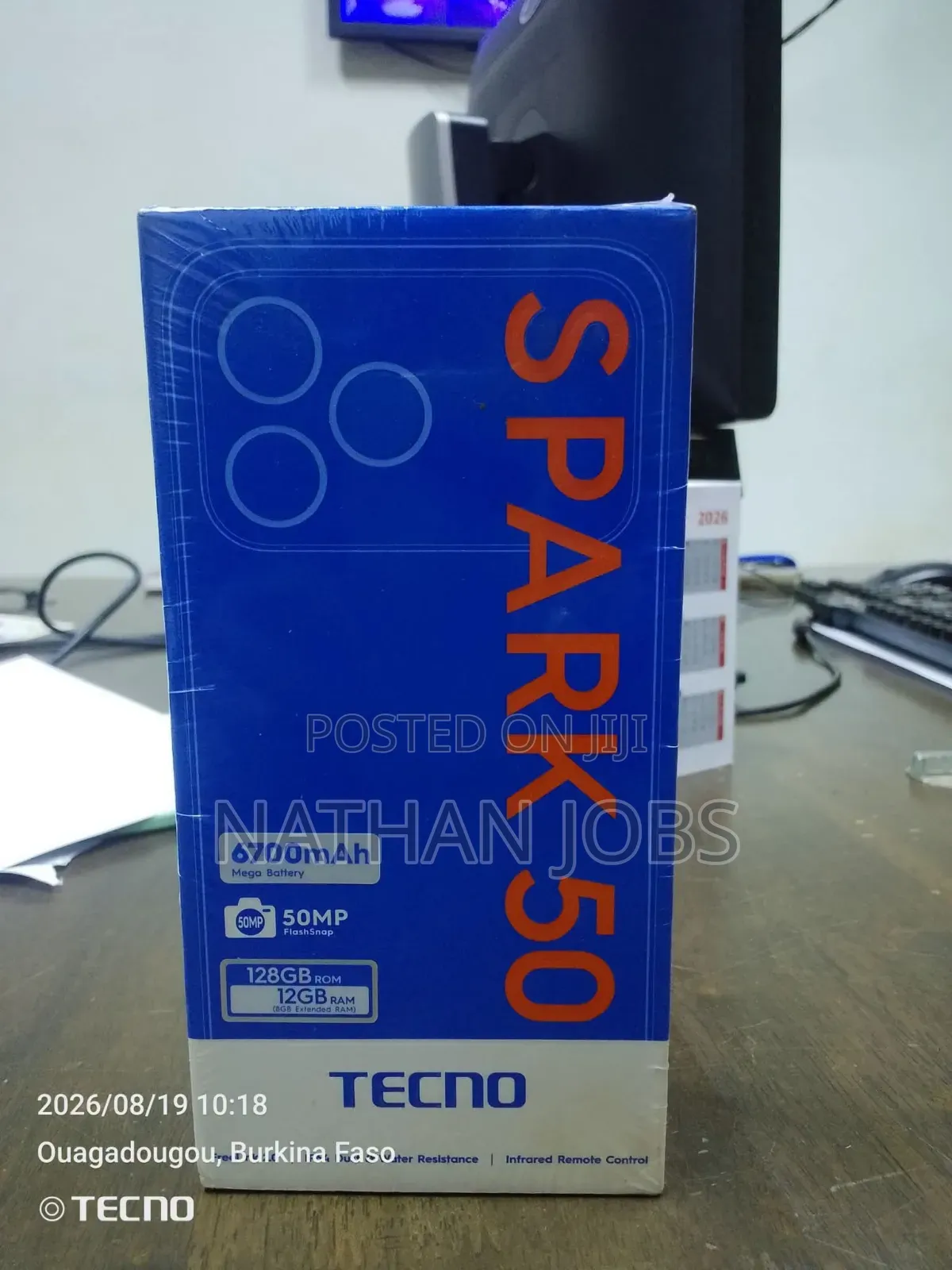New Tecno Spark 50 128 GB Black