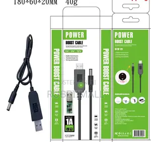 USB to DC Power Boost Cable