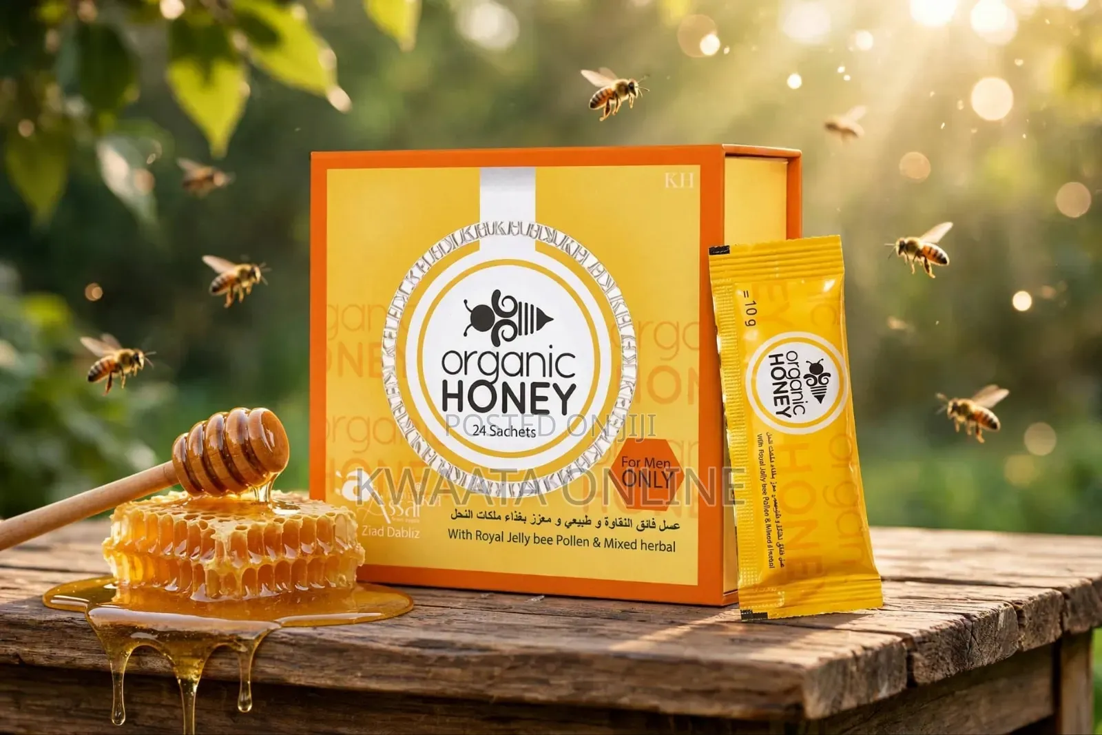 Men's Vitality Organic Honey Libido Booster Stamina Gem (1 Sachet, 10g