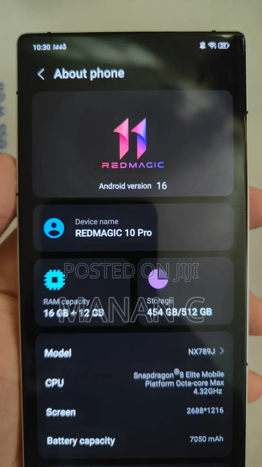 ZTE nubia RedMagic 10 Pro 512 GB White