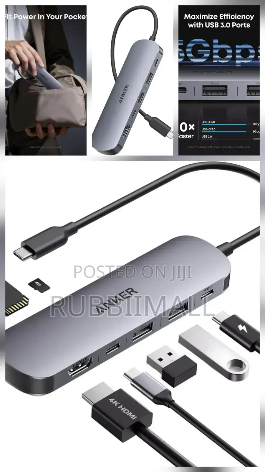 Anker Nano USB-C Hub (7-in-1, 4K HDMI)