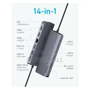 Anker USB-C Hub (14-in-1, Triple Display)