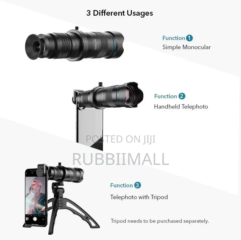 Apexel 36x Telephoto Zoom Lens Set