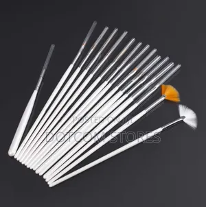 15-Piece Nail Art or Fine-Detailing Brush Set