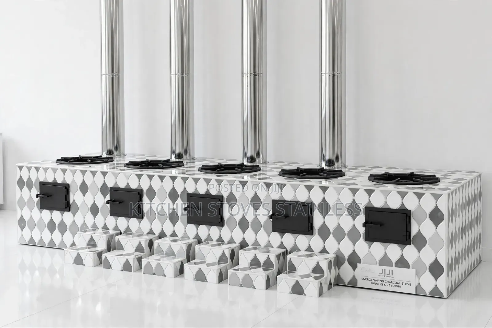 5-Burner Institutional Energy Saving Stove