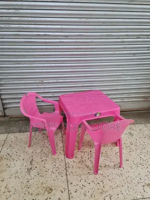Absorbed Plastic Kids Chairs and Table