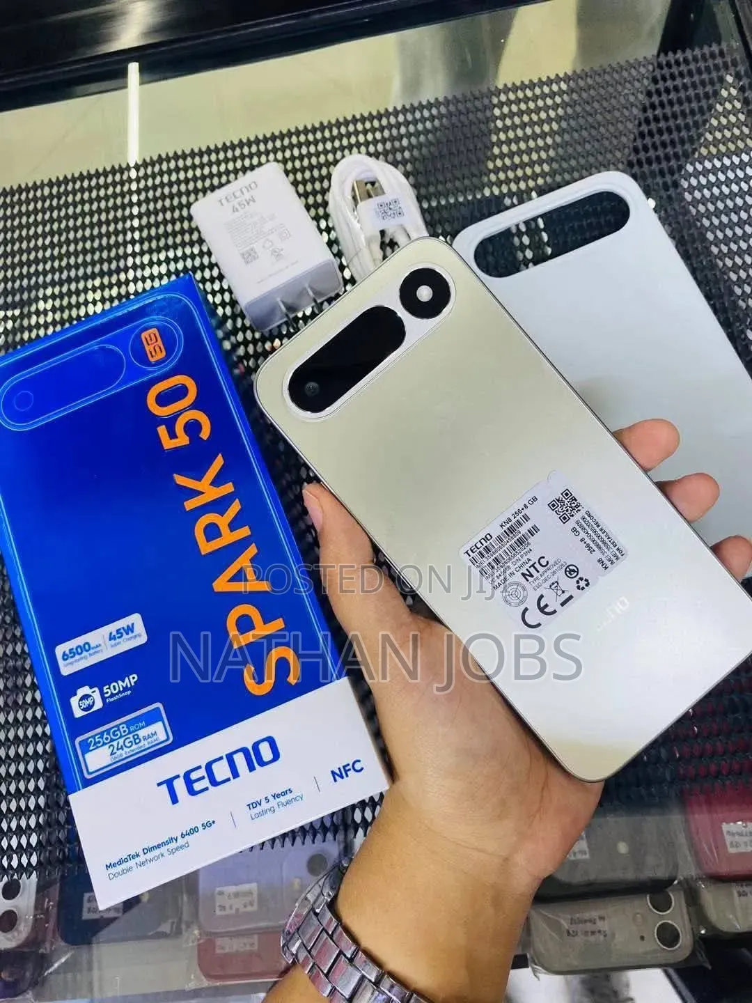 New Tecno Spark 50 5G 256 GB Silver