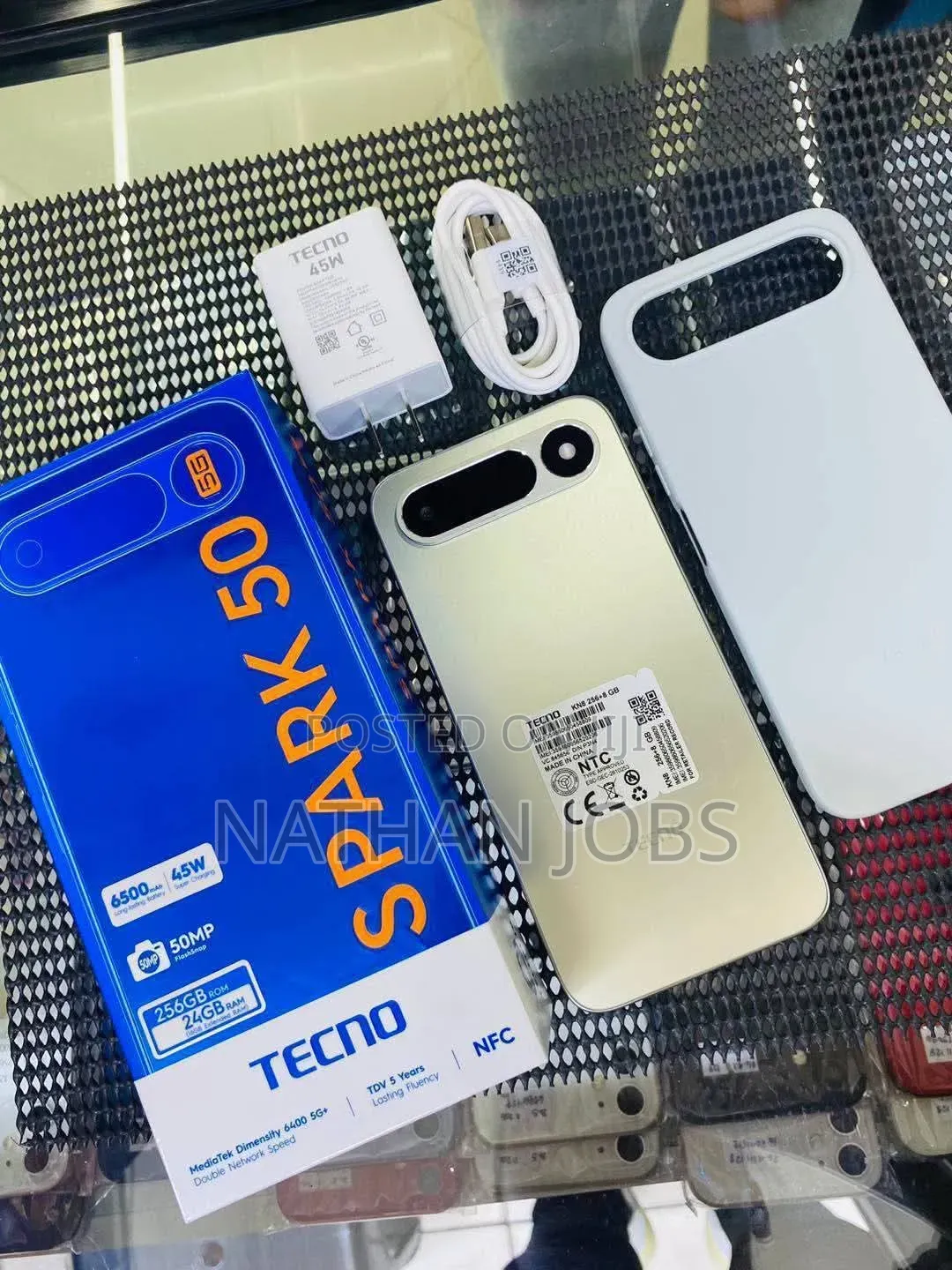 New Tecno Spark 50 5G 256 GB Silver