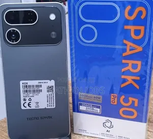 New Tecno Spark 50 Pro 256 GB Black