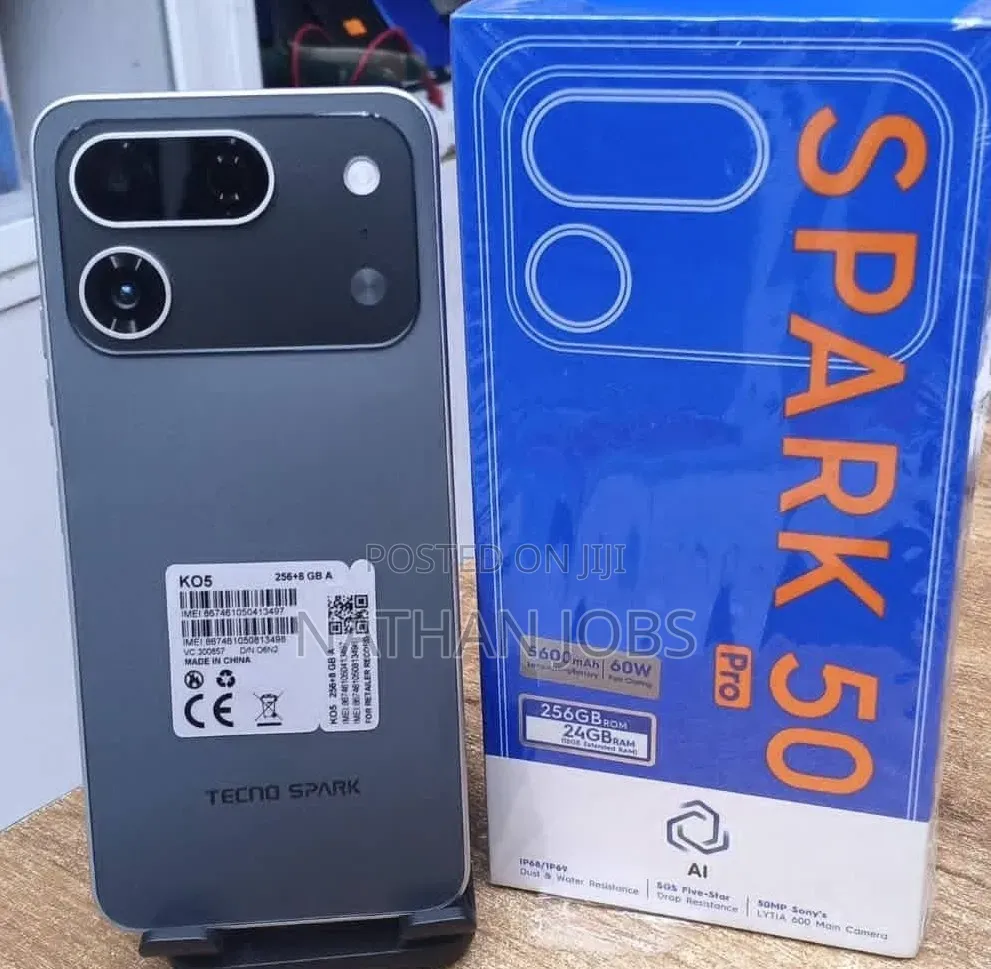 New Tecno Spark 50 Pro 256 GB Black