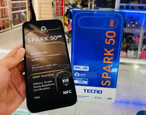 New Tecno Spark 50 5G 256 GB Black