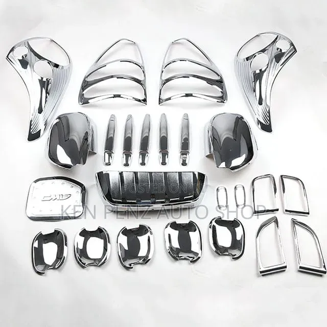 Landcruiser Ronaldo LC120 Chrome Plated Plastic Covers Kit / Set