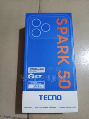 New Tecno Spark 50 128 GB Black