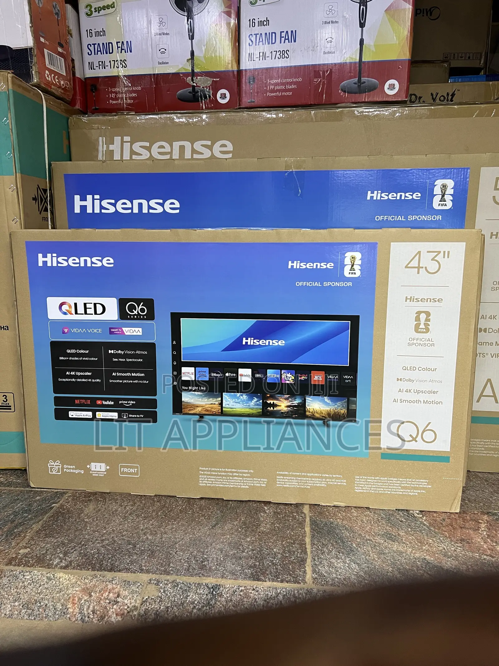 Hisense 43inch 4k UHD,QLED Smart TV With Bluetooth.
