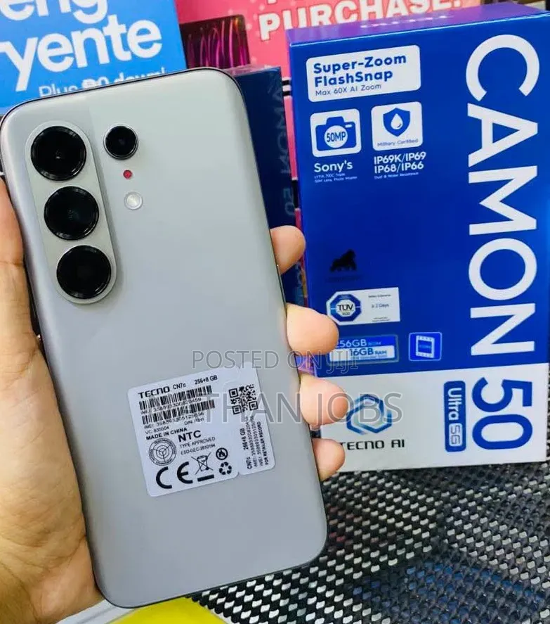 New Tecno Camon 50 Ultra 512 GB Silver