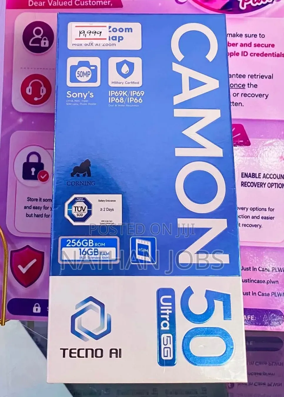 New Tecno Camon 50 Ultra 256 GB Black