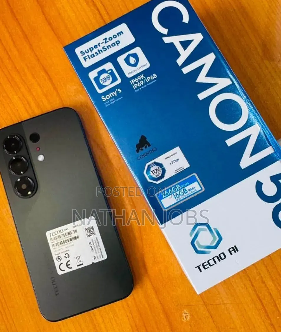 New Tecno Camon 50 Pro 256 GB Black