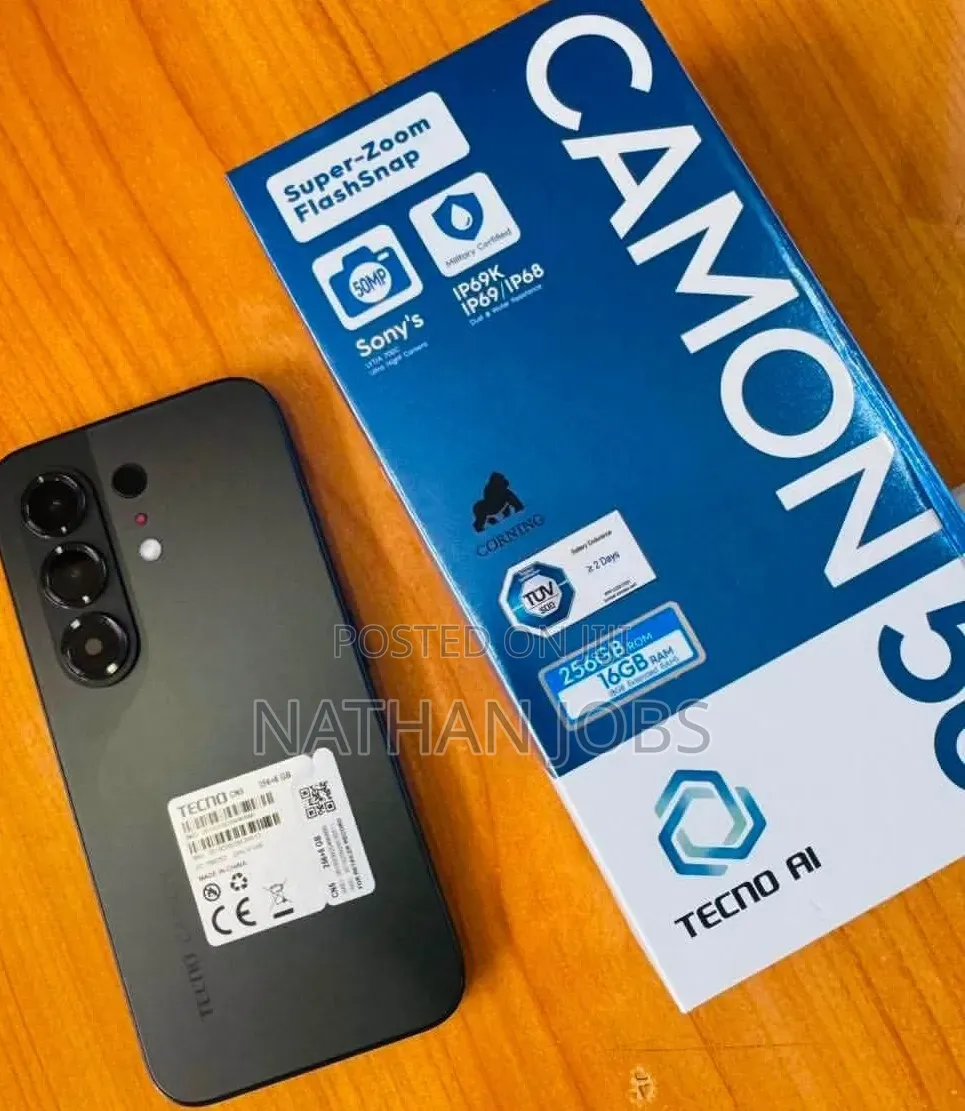 New Tecno Camon 50 Pro 256 GB Black