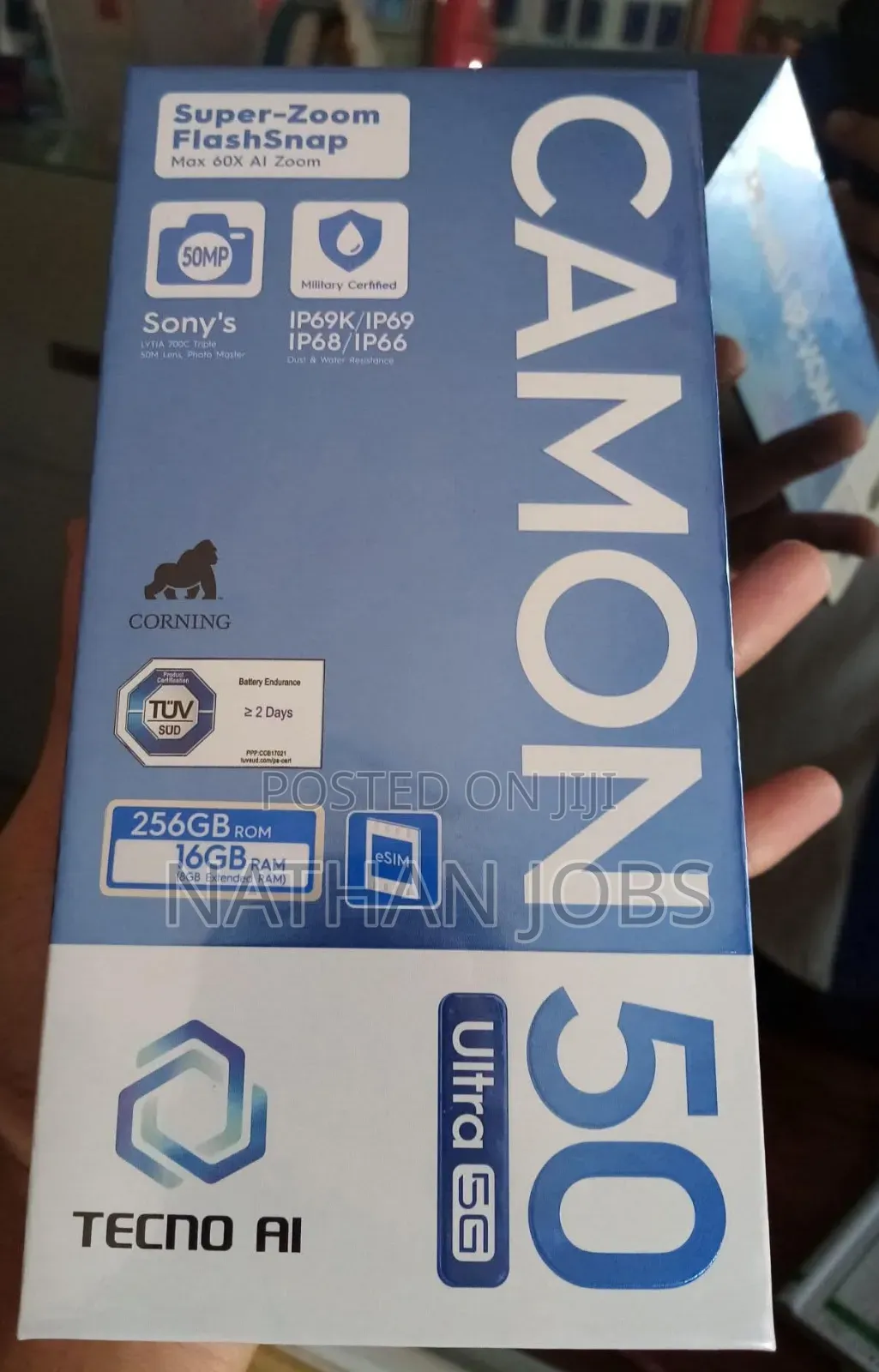 New Tecno Camon 50 Ultra 256 GB Silver