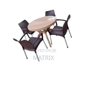 Dining Plastic Chairs and Table Set