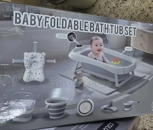 Baby Foldable  Bath Tub Set