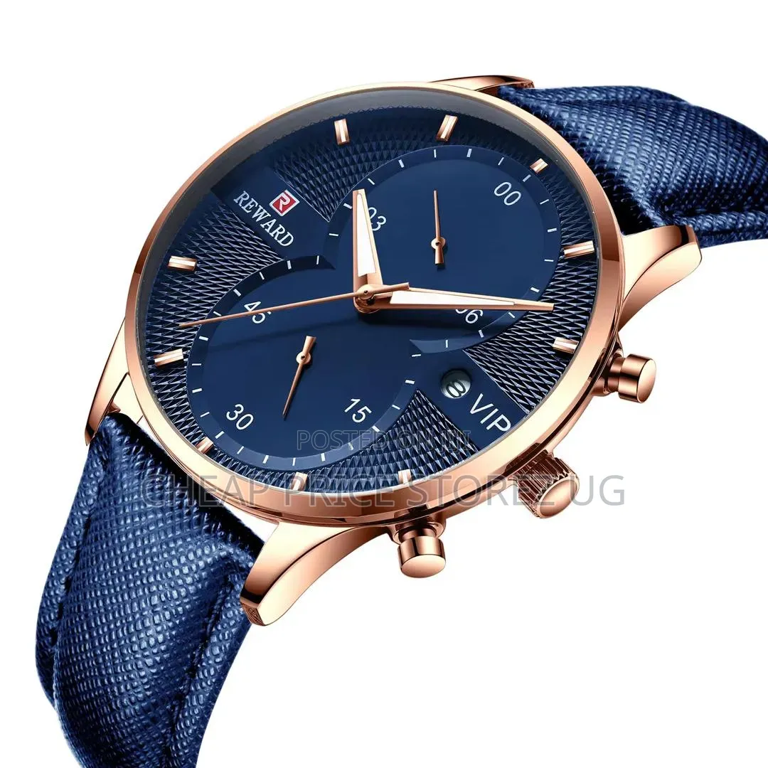 This Blue Reward Chronograph Watch Features a Distinct Square