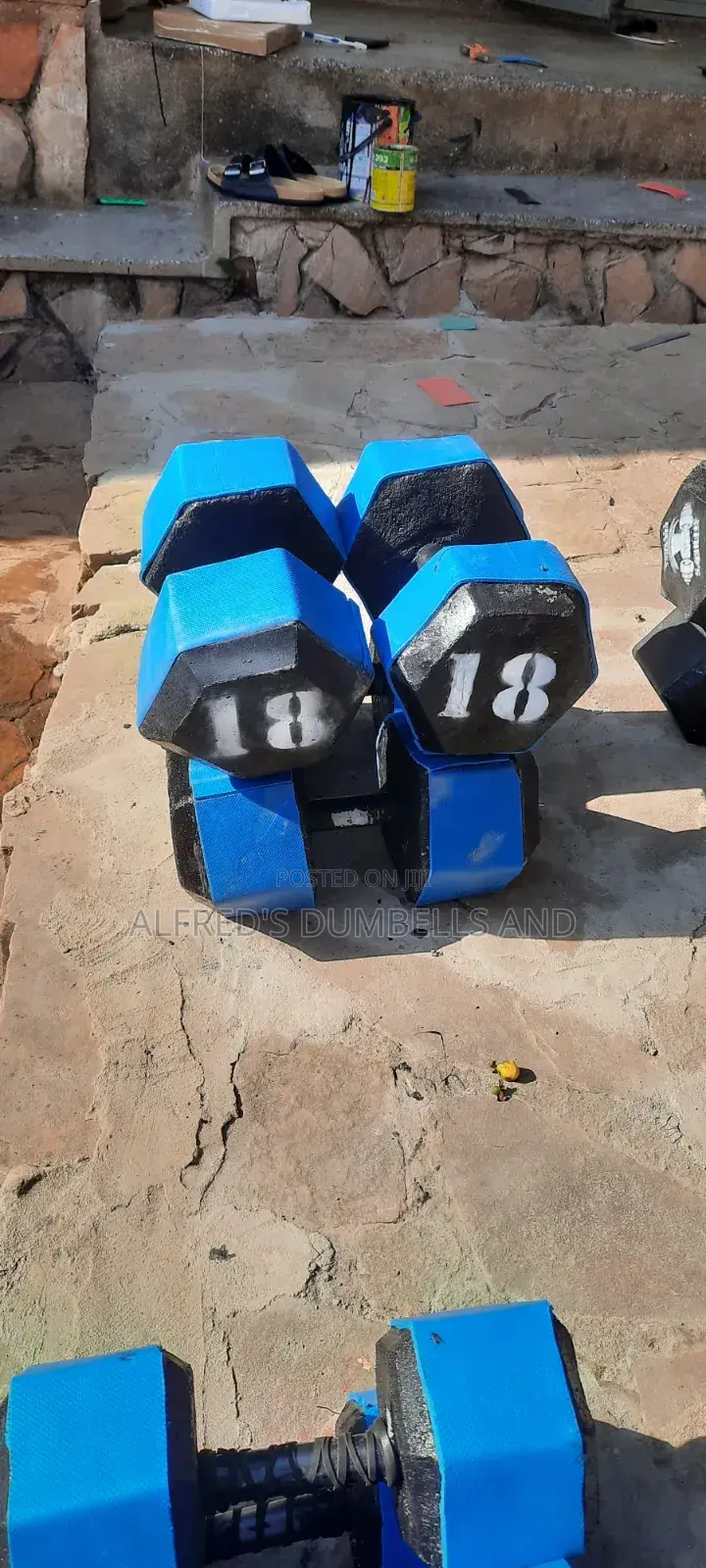 Concrete Dumbells and Barbells