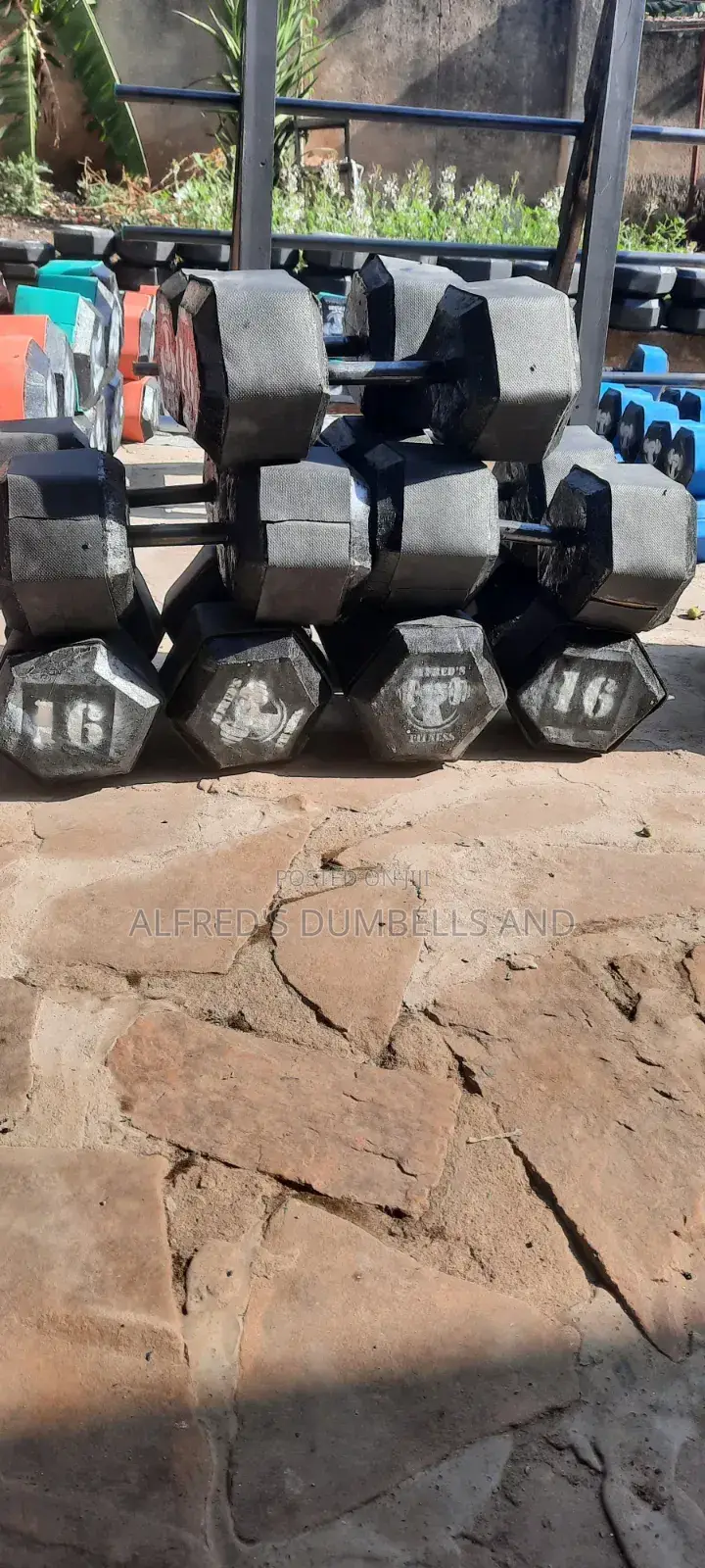 Concrete Dumbells and Barbells