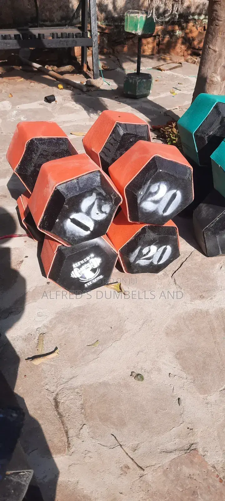 Concrete Dumbells and Barbells