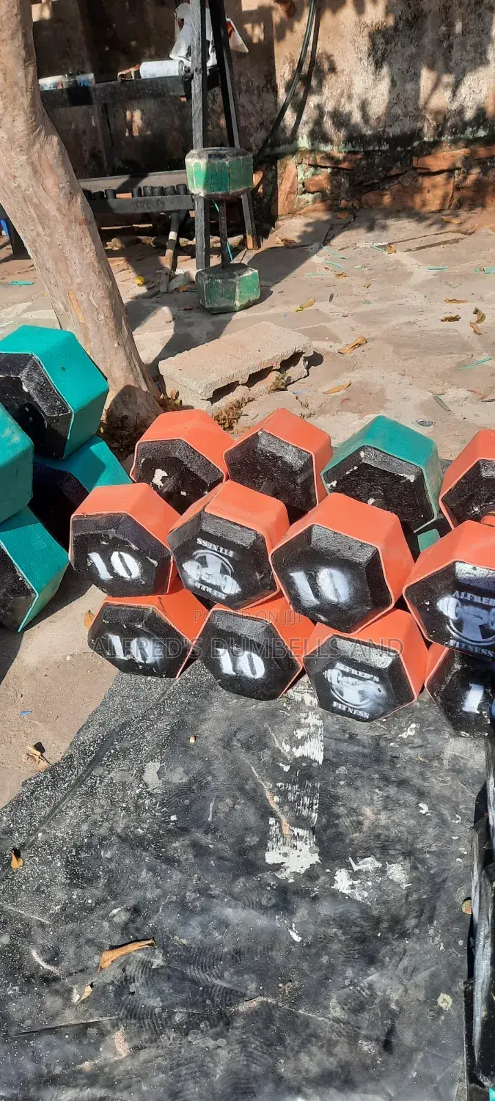 Concrete Dumbells and Barbells