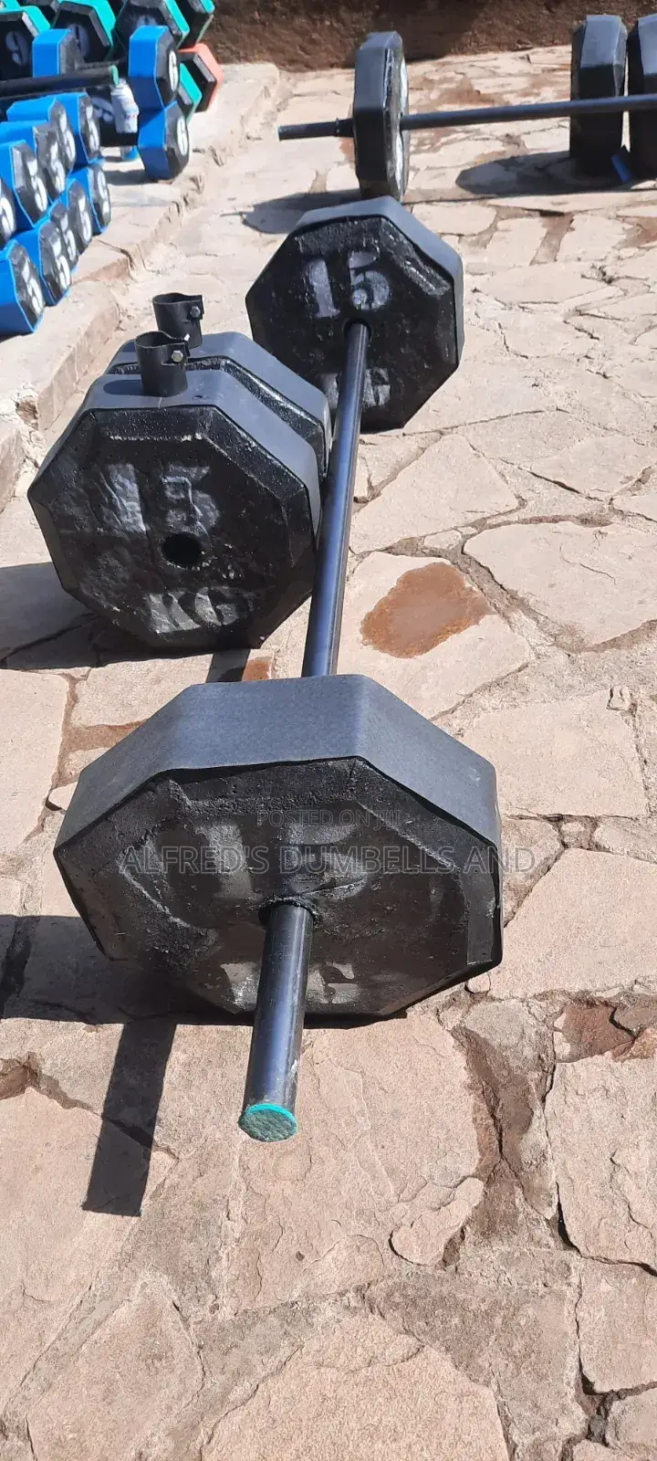 Concrete Dumbells and Barbells