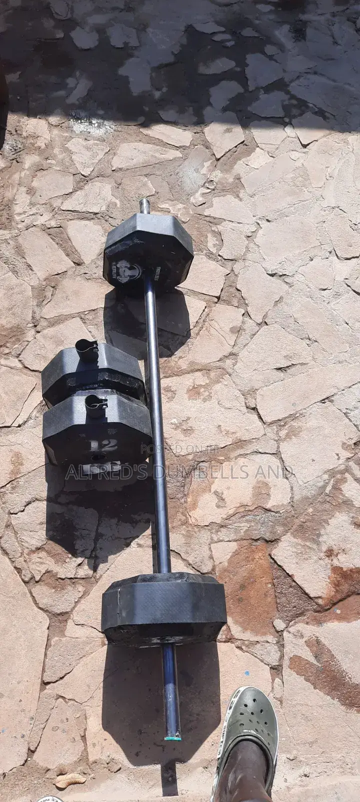 Concrete Dumbells and Barbells