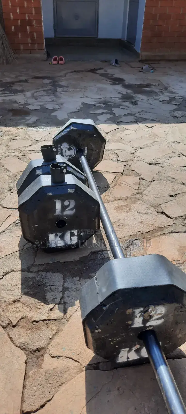 Concrete Dumbells and Barbells