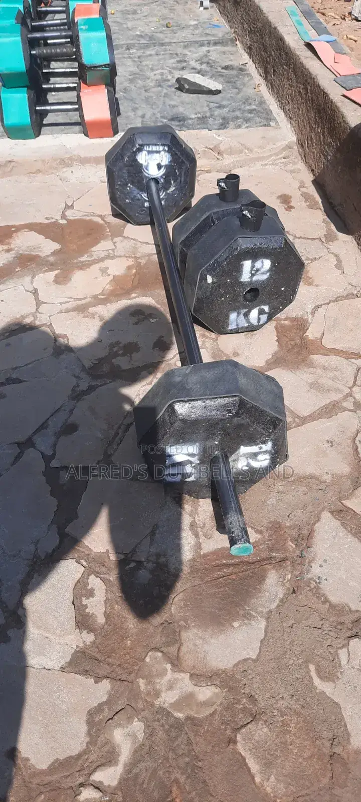 Concrete Dumbells and Barbells