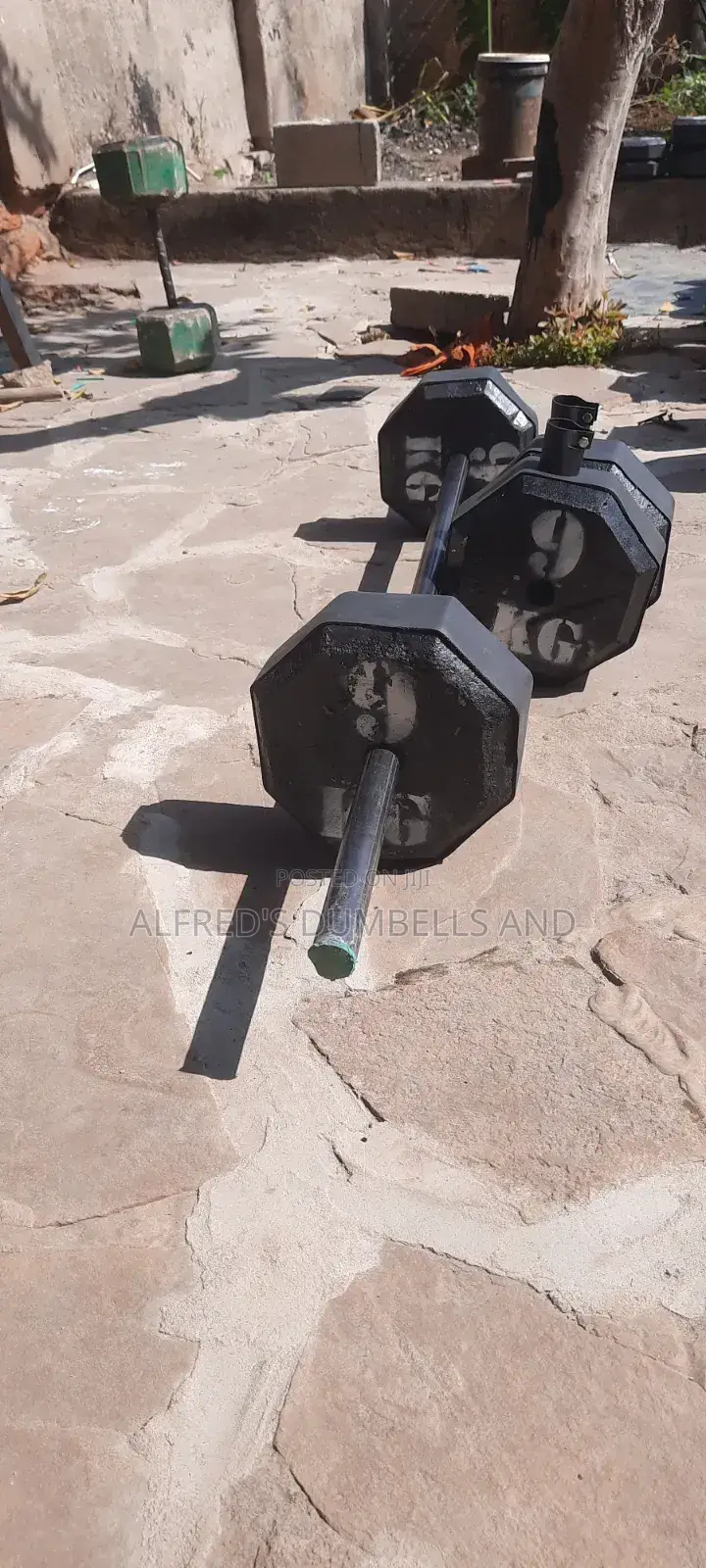 Concrete Dumbells and Barbells