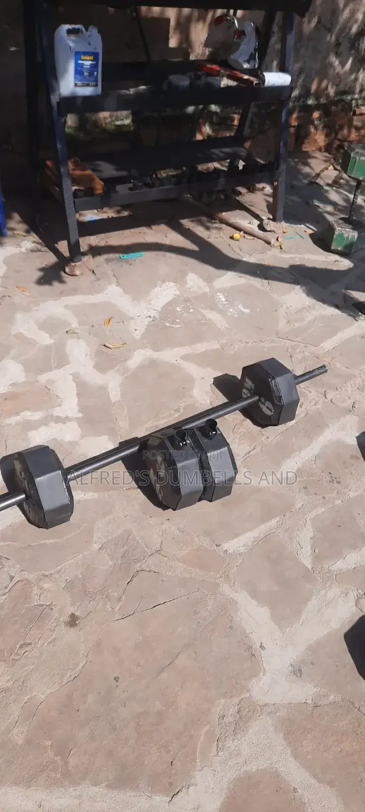 Concrete Dumbells and Barbells