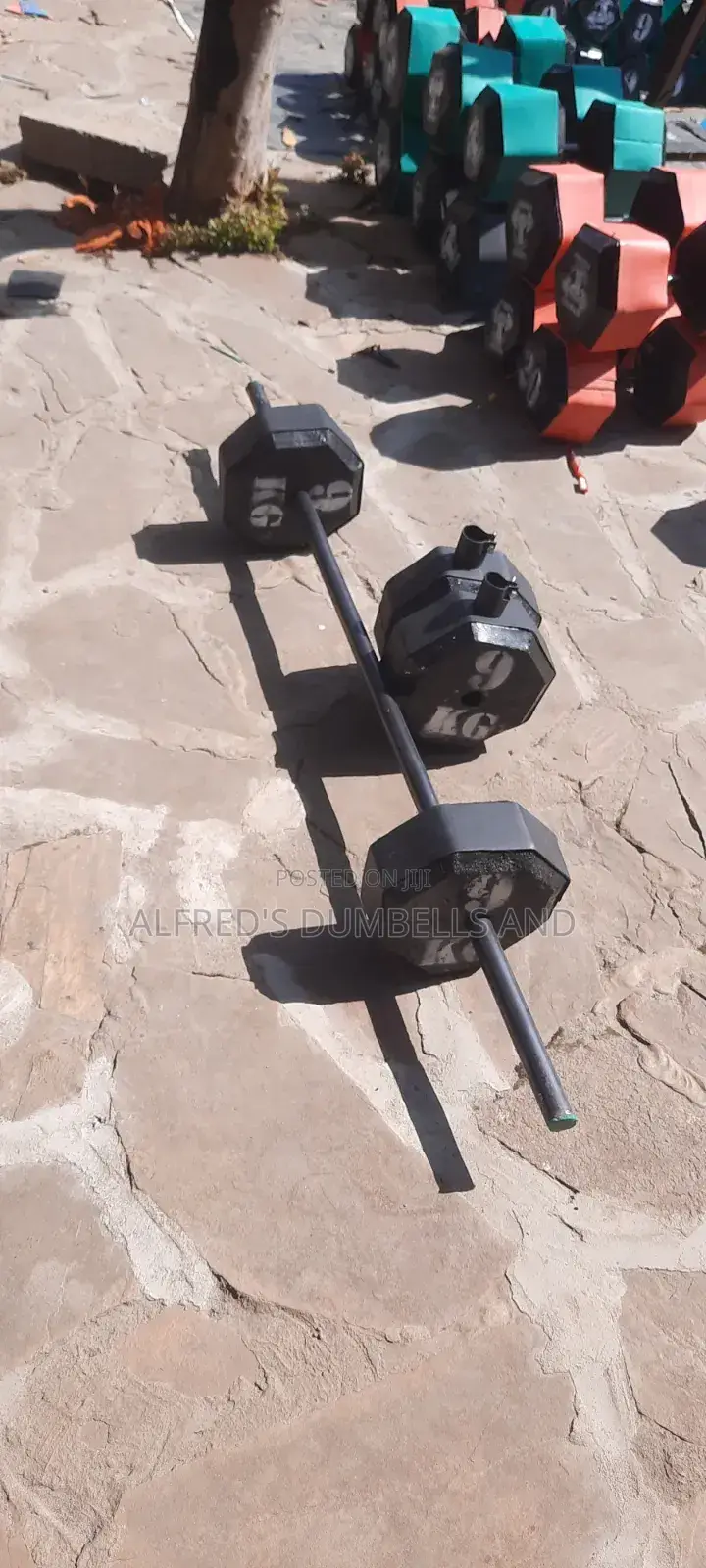 Concrete Dumbells and Barbells