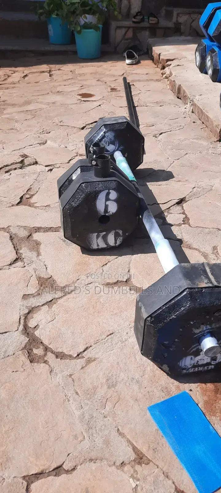 Concrete Dumbells and Barbells