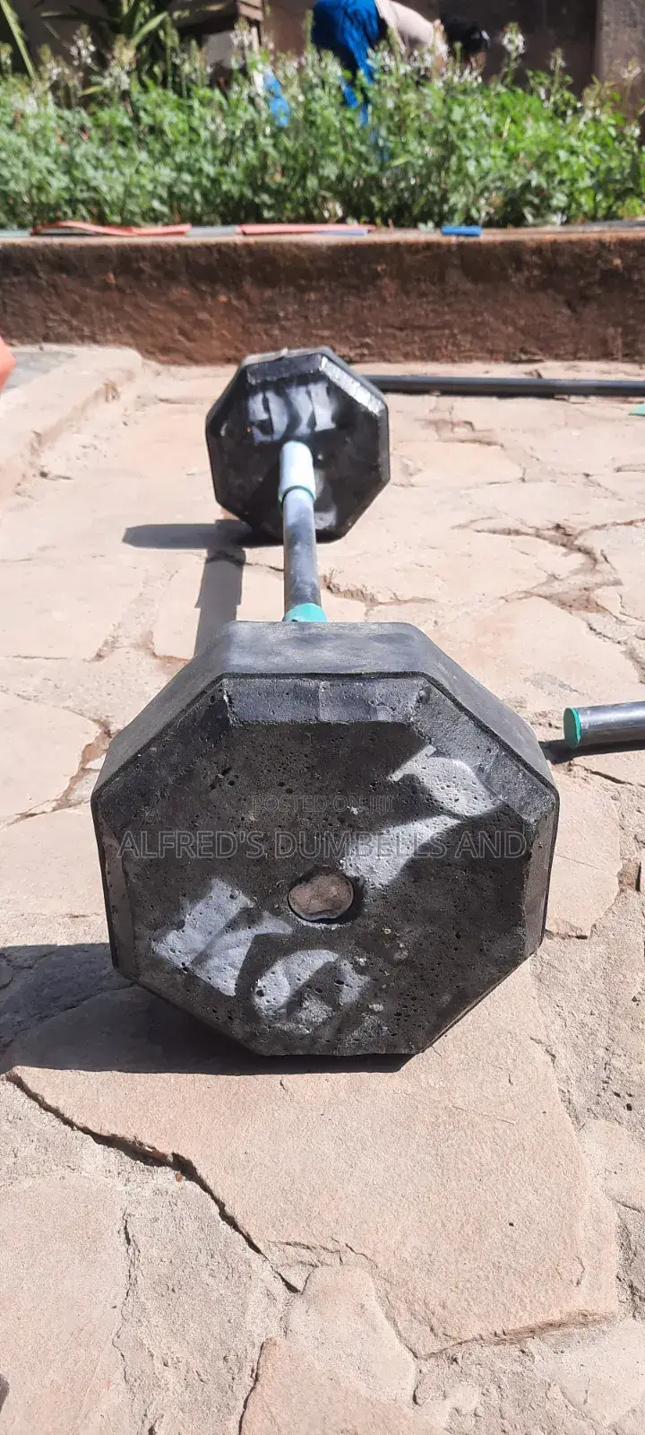 Concrete Dumbells and Barbells