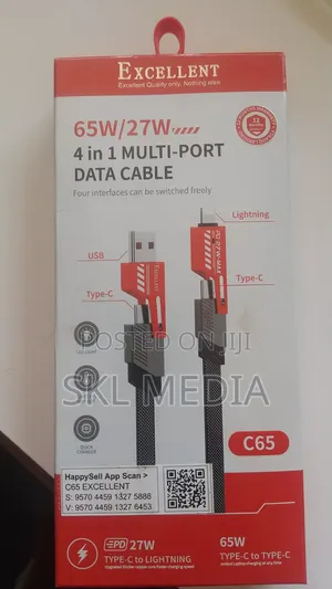 4 in 1 Multi-Port Data Cable