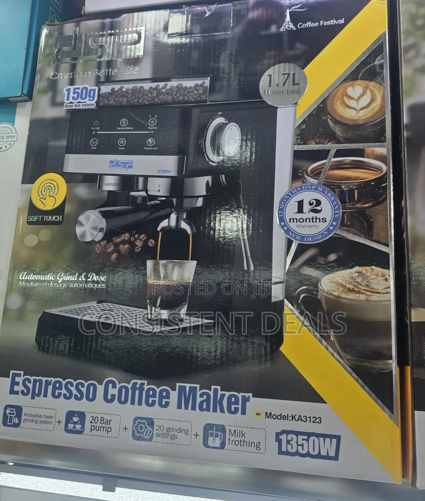 DSP Espresso Coffee Maker (Model: KA3123)