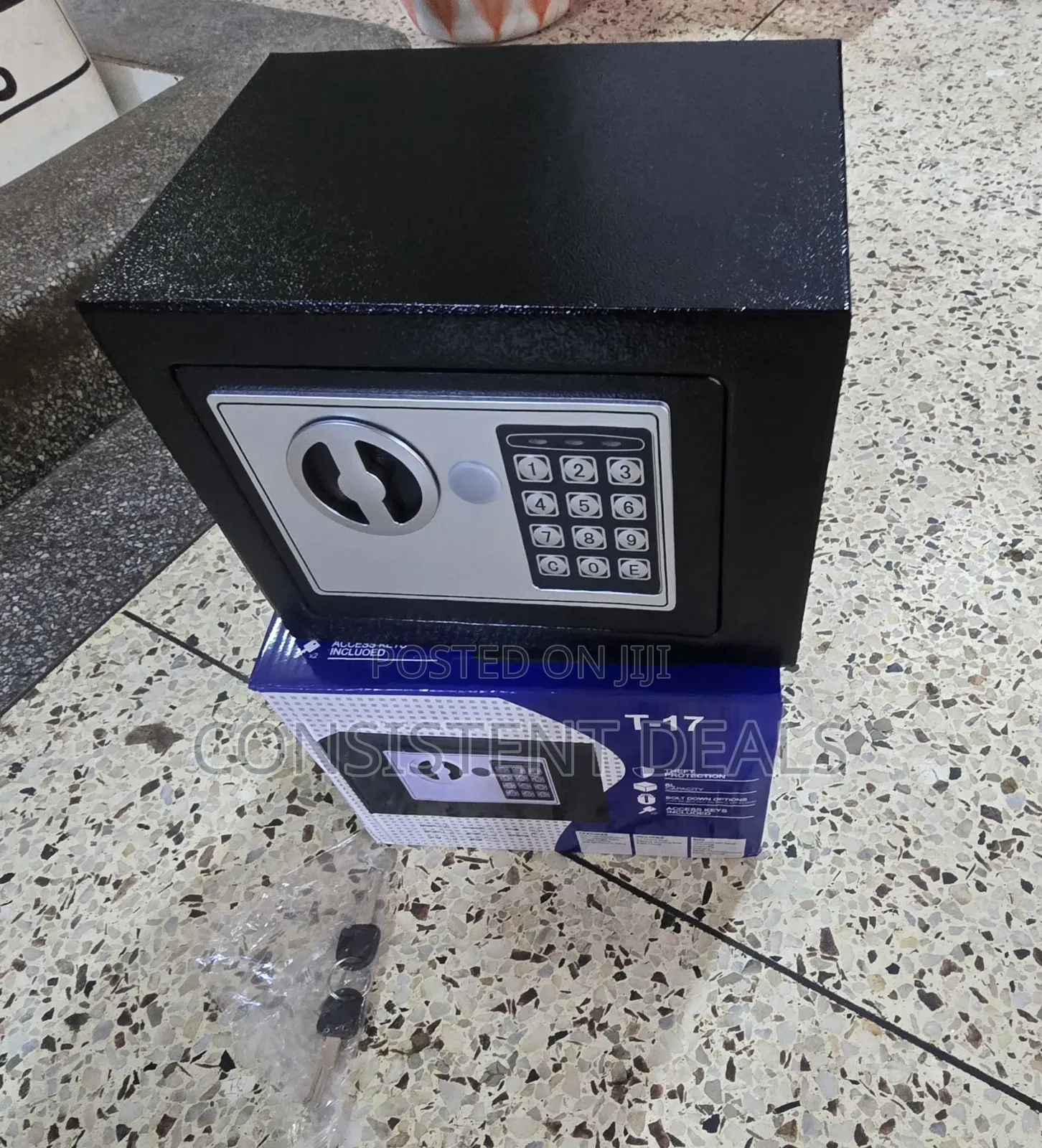 Electronic Safe Box With Keypad & Keys