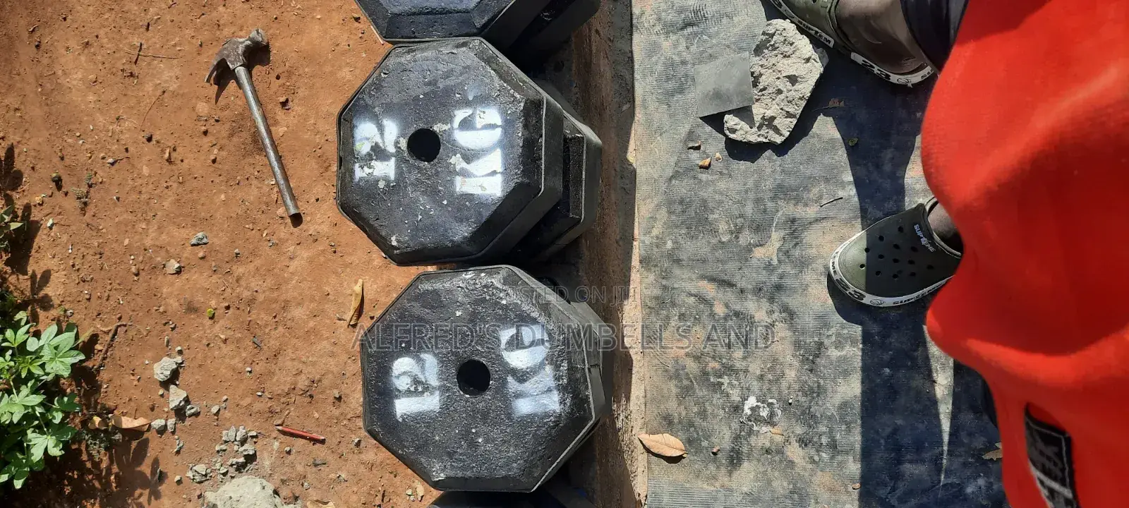 Concrete Barbells