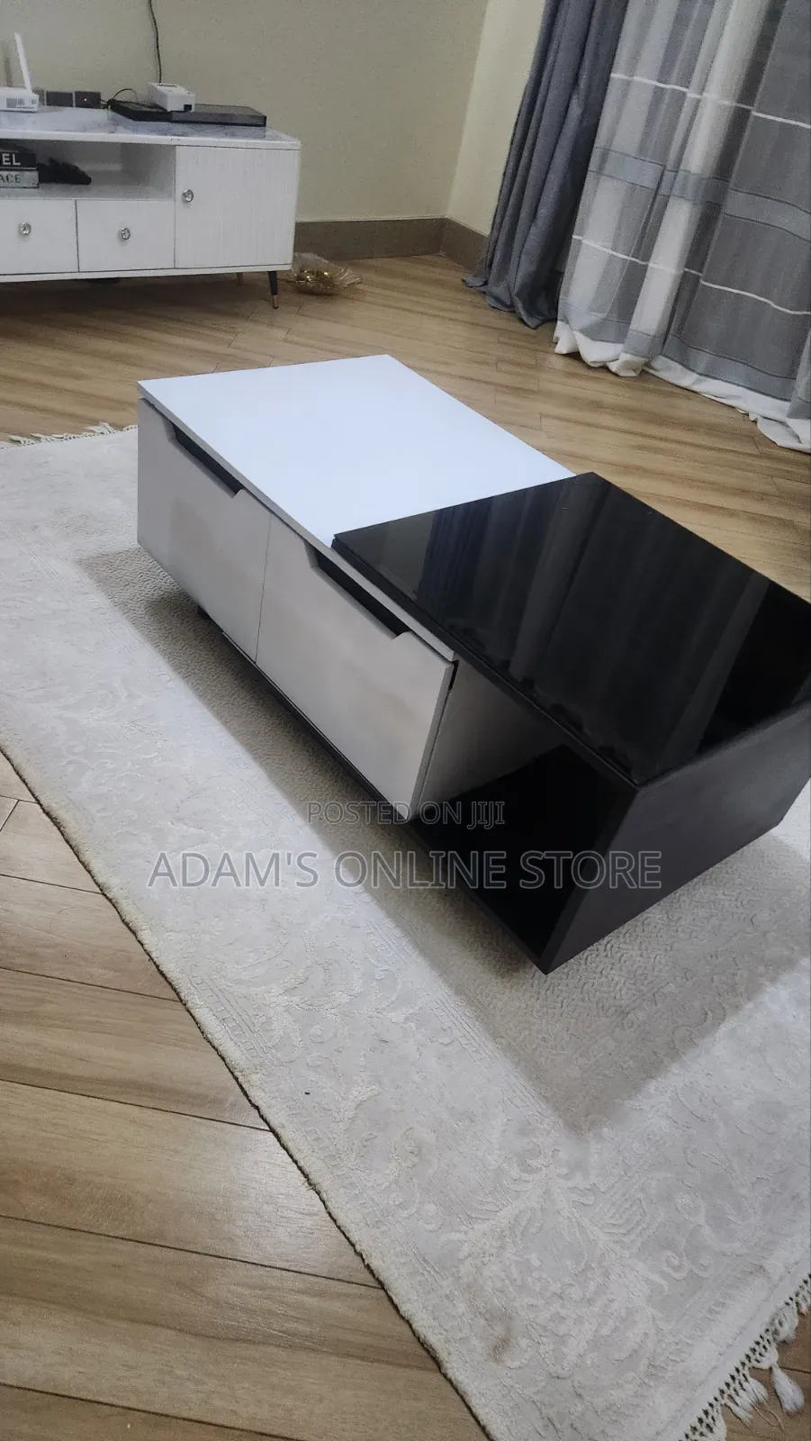 Blackand White Center Table 60cm by 122cm