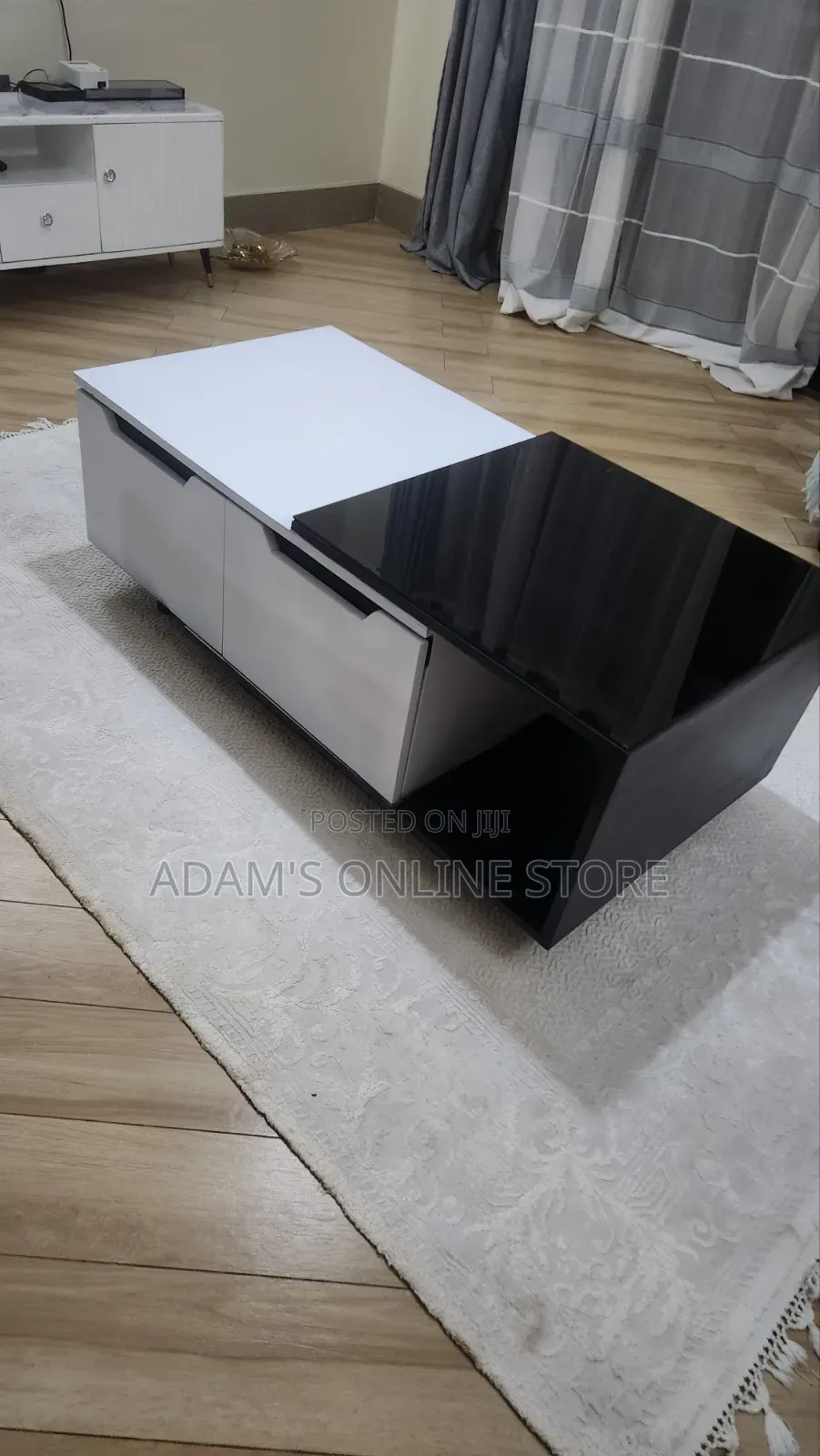 Blackand White Center Table 60cm by 122cm
