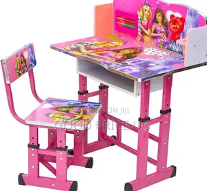 Height-Adjustable Kids' Study Desk and Chair Se