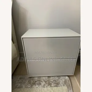 Side Bed Table Side Bed Drawers in White Color