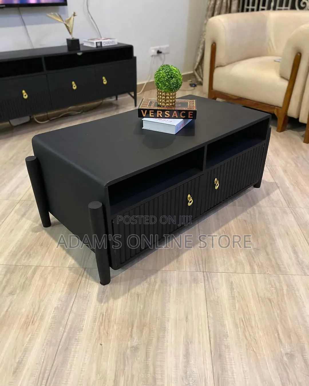Black Center Table Unique 60cm by 120cm