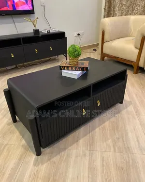Black Center Table Unique 60cm by 120cm