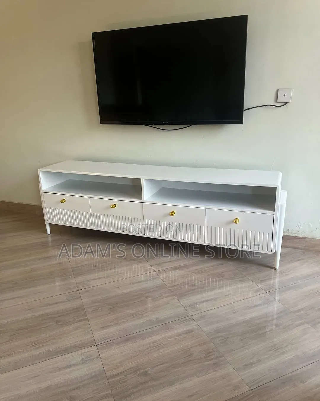 White TV Stand Unit 2meter Length
